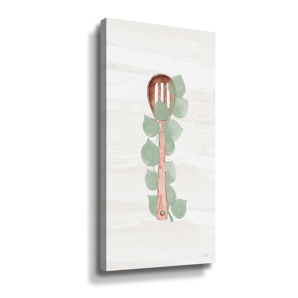 Kitchen Utensils   Slotted Spoon On Canvas Print 